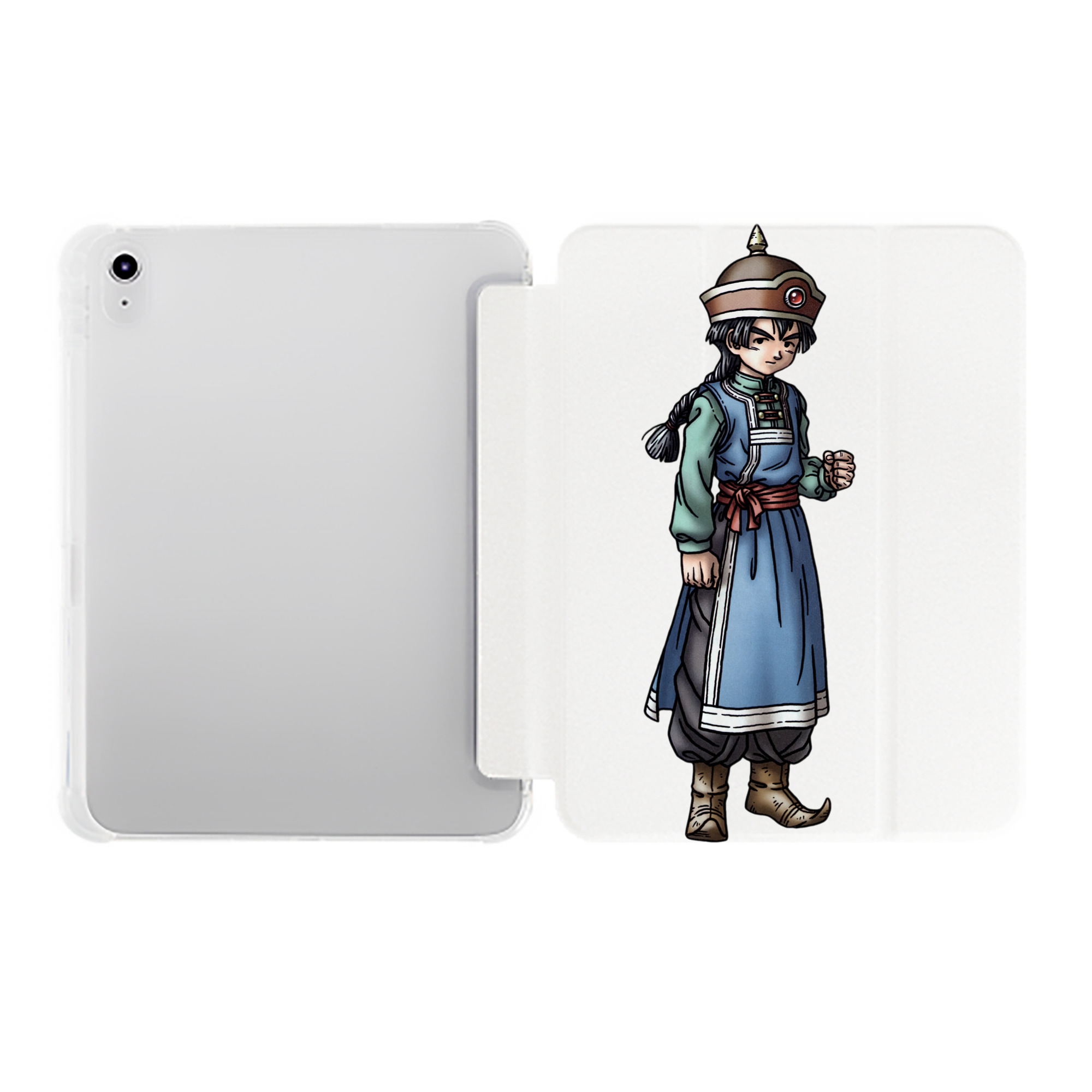 （画像用） ドラゴンクエスト Doragon Kuesuto Dragon Quest IPad ケース ペン収納付き 三つ折りスタンド PUレザー×シリコン 対応機種9.5/10.5/10.9インチ